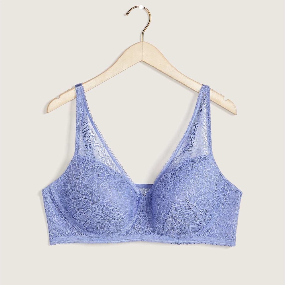 Lavender lace bralette